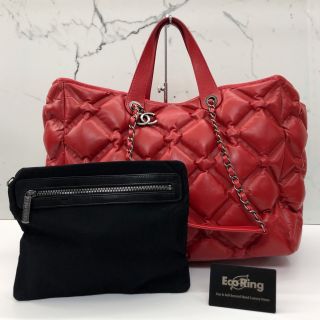 Chanel Bag Lambskin Bubble Quilt 2Way No.23 No Card