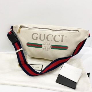 Gucci Print Belt Leather Bag