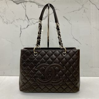 Chanel No. 12 GST Bag in Brown Caviar Skin