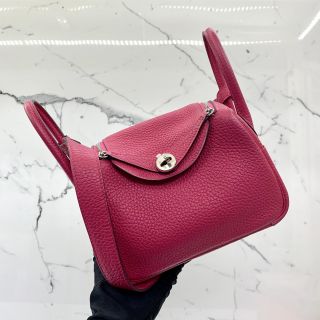 Hermes Bag Mini Lindy in Clemence, Z Stamp