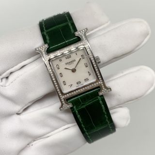 Hermes Mother of Pearl Quartz H Watch