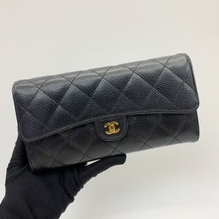 Chanel Other Caviar Long Wallet No.25