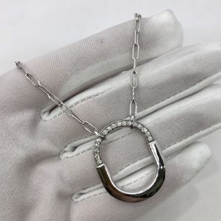 TIFFANY FINE JEWELRY NECKLACE LOCK NECKLACE, DIA WG 231007