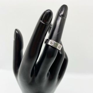 Cartier WG Love Ring Full Diamond #50 Initial 8.1g