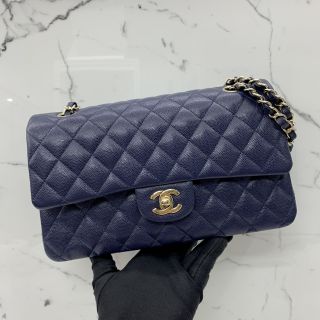 CAVIAR DOUBLE FLAP 25CM NAVY GHW NO.29 WC