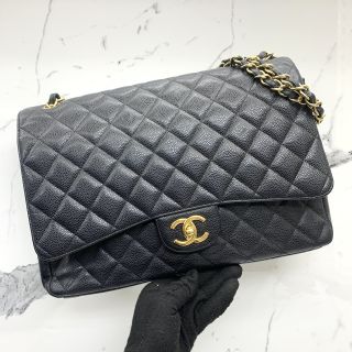 Chanel No.16 Matelassé Maxi Flap in Caviar Skin