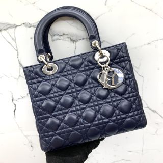 Lady Dior Medium in Navy