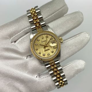 Rolex Watch Women 69173G Datejust Computer Watch Face