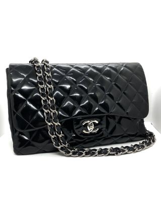 CHANEL MATRASSE 30 PATENT Single Flap No13 No card