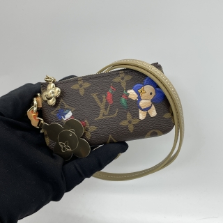 LOUIS VUITTON SLG MONOGRAM M15338 PHONE HOLDER VIVIENNE WINTER HOLIDAY COLLECTION W/POUCH