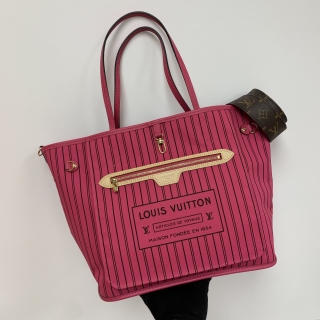 LOUIS VUITTON BAG MONOGRAM M12708 NEVERFULL BANDOULIÈRE INSIDE OUT PINK 2WAY RFID MICROCHIP MM