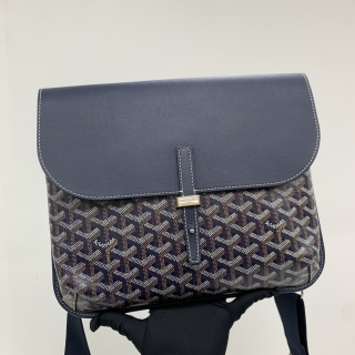 GOYARD SLG COURSIER MESSENGER NAVY