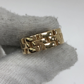 CARTIER FINE JEWELRY RING YG750 MAILLON PANTHERE #52 13.5G FULLSET 2024 XPH696