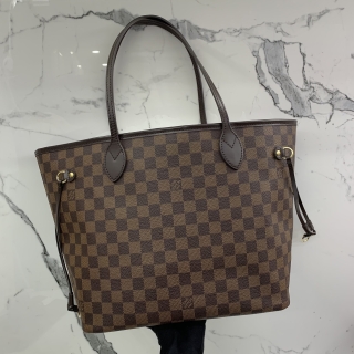 LOUIS VUITTON BAG DAMIER N40599 NEVERFULL MM W/POUCH (NEW VERSION) RFID