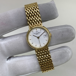 IWC WATCH VINTAGE  YG750 W/GUARANTEE QZ MOVING 61.26G W/BOX, WARRANTY 2669844