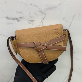 LOEWE BAG GATE 271928 TAN LEATHER MINI CROSSBODY