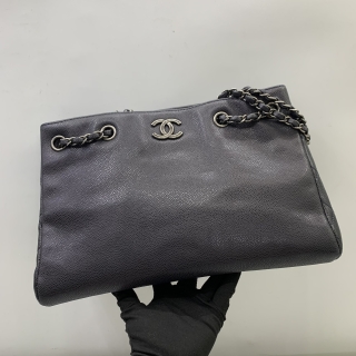 CHANEL BAG CAVIAR SKIN CHAIN TOTE NO.22 NO CARD 22259722