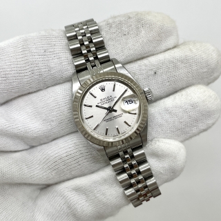 ROLEX WATCH DATEJUST 79174 SILVER DIAL W/BOX AND GUARANTEE (YEAR 2002) K379259