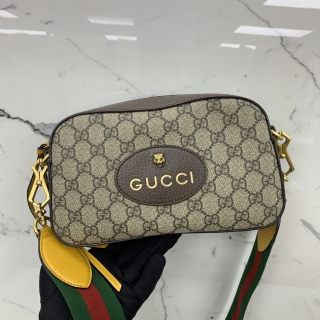 GUCCI BAG CANVAS 476466 VINTAGE MESSENGER SHOULDER