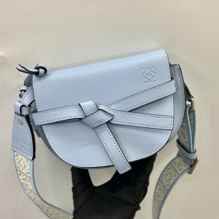 LOEWE BAG GATE DUAL, MINI LIGHT BLUE