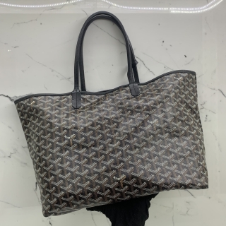 GOYARD BAG SAINT LOUIS PM TOTE BLACK W/ POUCH SAR020185