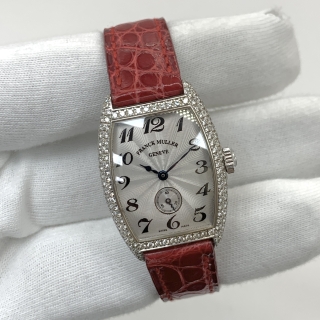 FRANCK MULLER WATCH CINTREE CURVEX 1750S6D 26MM DIAMOND CASE HAND WOUND WG750 WATCH ONLY NO.1110