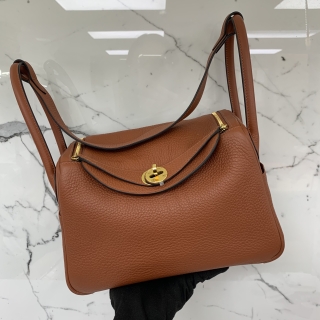 HERMES BAG LINDY 26 TAURILLON CLEMENCE Z STAMP CUIVRE GHW Z AS938 CN