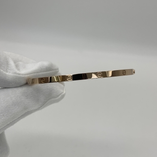 CARTIER FINE JEWELRY BRACELET CRB6079020 LOVE BRACELET SMALL MODEL W/CERT 2026 #20 22.7G