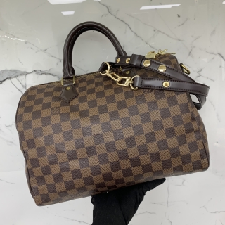 LOUIS VUITTON BAG DAMIER N41367 SPEEDY 30 BANDOULIERE W/LOCK AND KEY (NOT ORIGINAL STRAP) AA3166