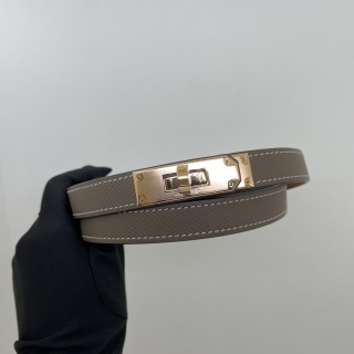 HERMES BELT KELLY EPSOM ETOUPE RGHW K STAMP
