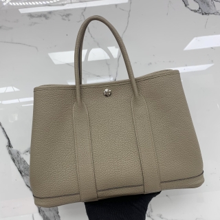 HERMES BAG GARDEN PARTY 30 TPM ETOUPE GREY NEGONDA B STAMP