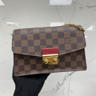 LOUIS VUITTON BAG DAMIER N60288 CROISETTE CHAIN WALLET