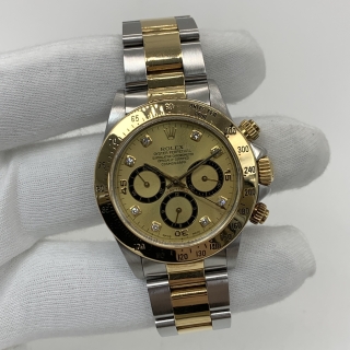 ROLEX WATCH DAYTONA 16523G 8P DIAMOND COSMOGRAPH CHAMPAGNE FULL SET YEAR 1994 S281066
