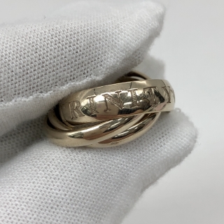 CARTIER FINE JEWELRY RING 1998 CHRISTMAS LIMITED EDITION TRINITY 750 10.94G #50 O1349P