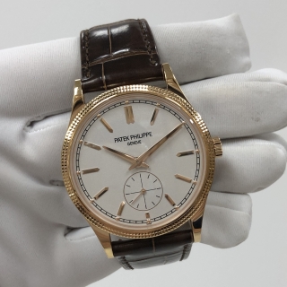 PATEK PHILIPPE WATCH CALATRAVA 6119R-001 ROSE GOLD WHITE DIAL FULL SET 2021