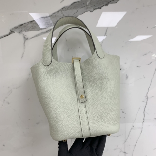 HERMES BAG PICOTIN 18 PM LOCK PHW BLUE, B STAMP