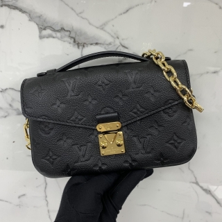 LOUIS VUITTON BAG EMPREINTE M46595 POCHETTE METIS EAST WEST 2WAY BLACK RFID