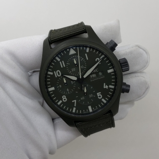 IWC WATCH PILOT IW389106 CHRONOGRAPH WOODLAND GREEN FULLSET 2024 6437850
