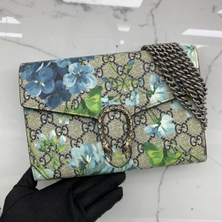GUCCI BAG DIONYSUS 401231 WALLET ON CHAIN FLOWER GG