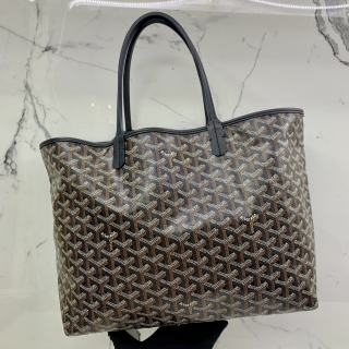 GOYARD BAG SAINT LOUIS PM TOTE W/POUCH BLACK