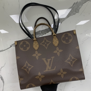 LOUIS VUITTON BAG MONOGRAM M45320 REVERSE ONTHEGO GM RFID