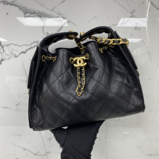 CHANEL BAG CHANEL25 SMALL GHW BLACK RFID MICROCHIPPED H49XPLC