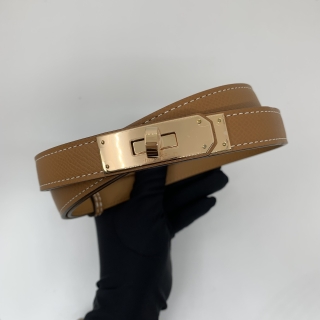 HERMES BELT KELLY RGHW EPSOM GOLD G STAMP