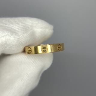 CARTIER FINE JEWELRY RING LOVE RING SM #55 3.49G WITH GUARANTEE (YEAR 2022) PTK669