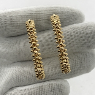 CARTIER FINE JEWELRY EARRINGS CLASH DE CARTIER SM YG750 26.92G 2021 W/CERT KUG700