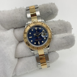 ROLEX WATCH YACHT MASTER 169623 BLUE DIAL P SERIAL FULLSET P748729