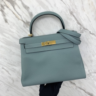 HERMES BAG KELLY 28 TOGO BLUE GHW STAMP Y