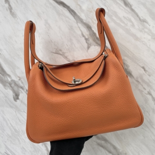 HERMES BAG LINDY 30 TAURILLON CLEMENCE ORANGE PHW □N STAMP
