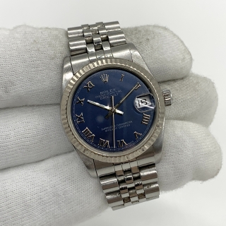 ROLEX WATCH DATEJUST 68274 ROMA BLUE FACE WATCH ONLY T569695