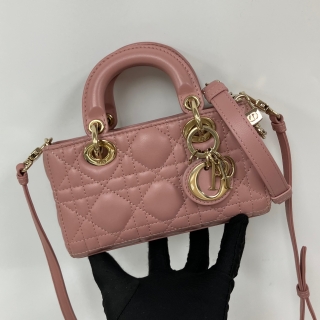 DIOR BAG D-JOY MICRO OLD ROSE PINK